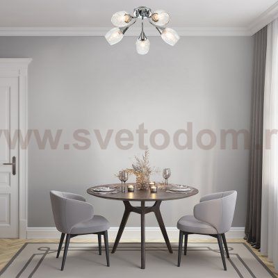 Потолочный светильник Escada 670/5P E14*40W Chrome TULIP