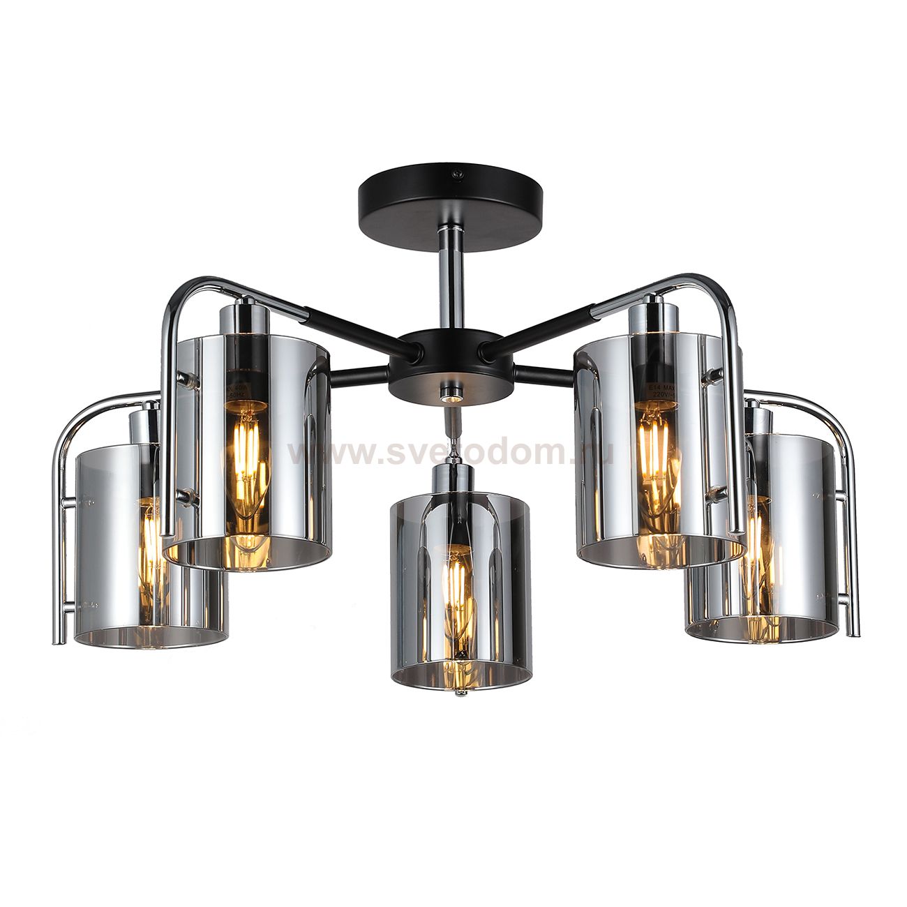 Светильник на штанге Escada 671/5P E14*40W Chrome ELEGANT