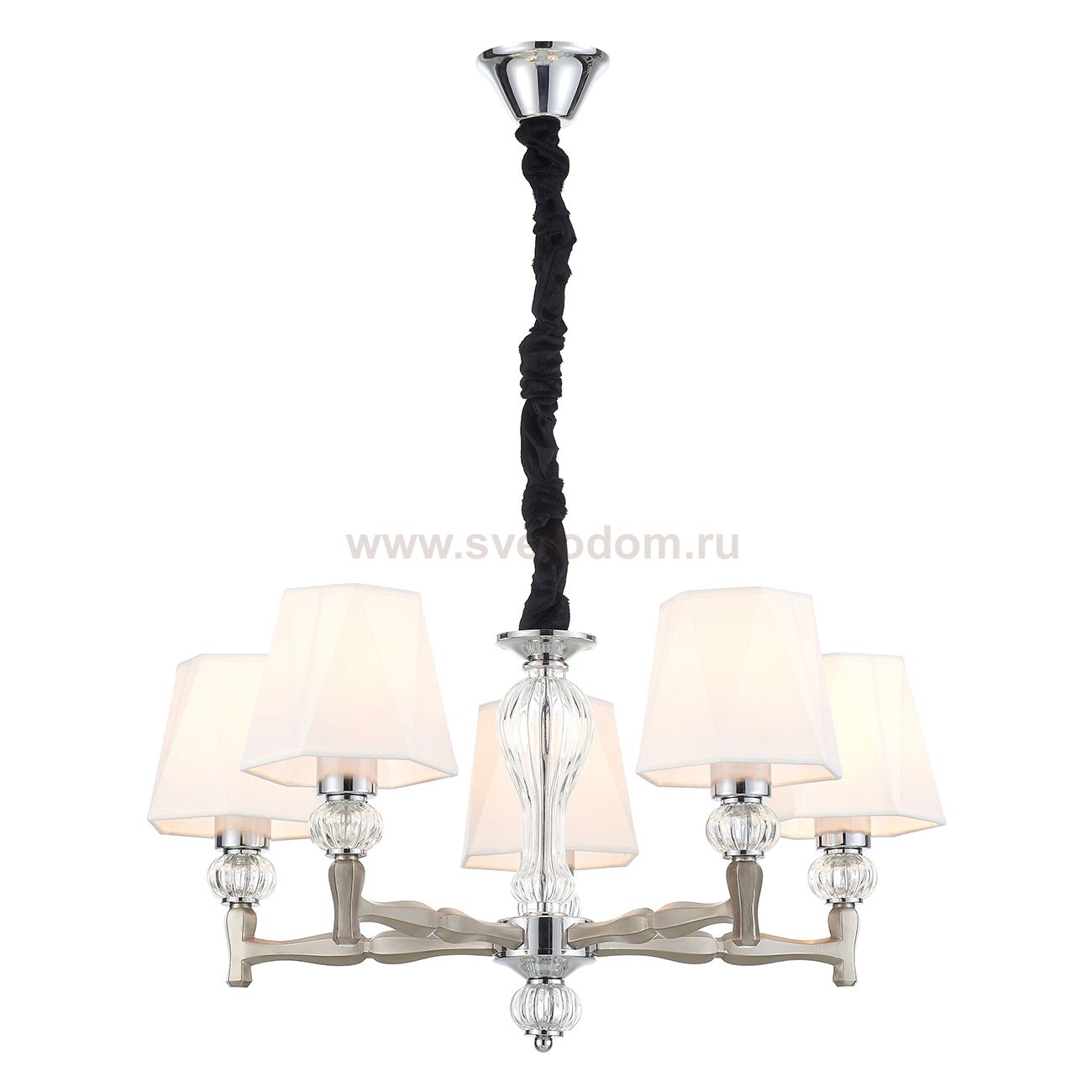 Подвесной светильник Escada 672/5S E27*60W Nickel ARCADIA