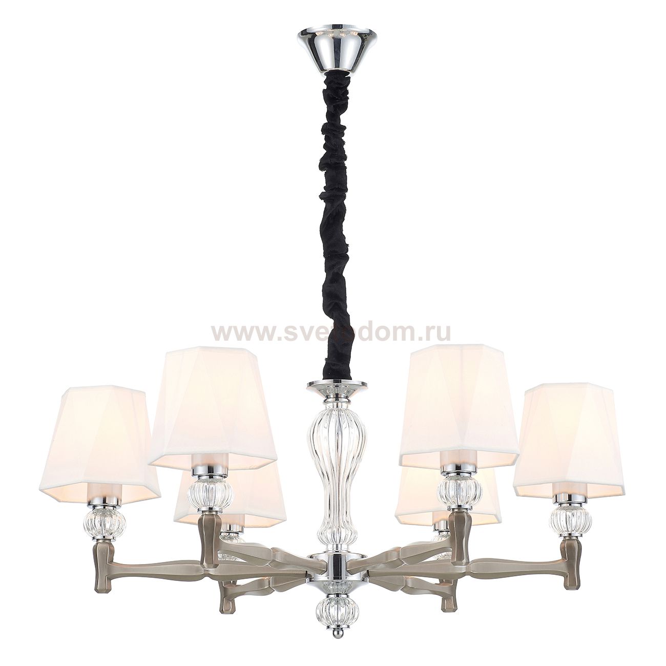 Подвесной светильник Escada 672/6S E27*60W Nickel ARCADIA