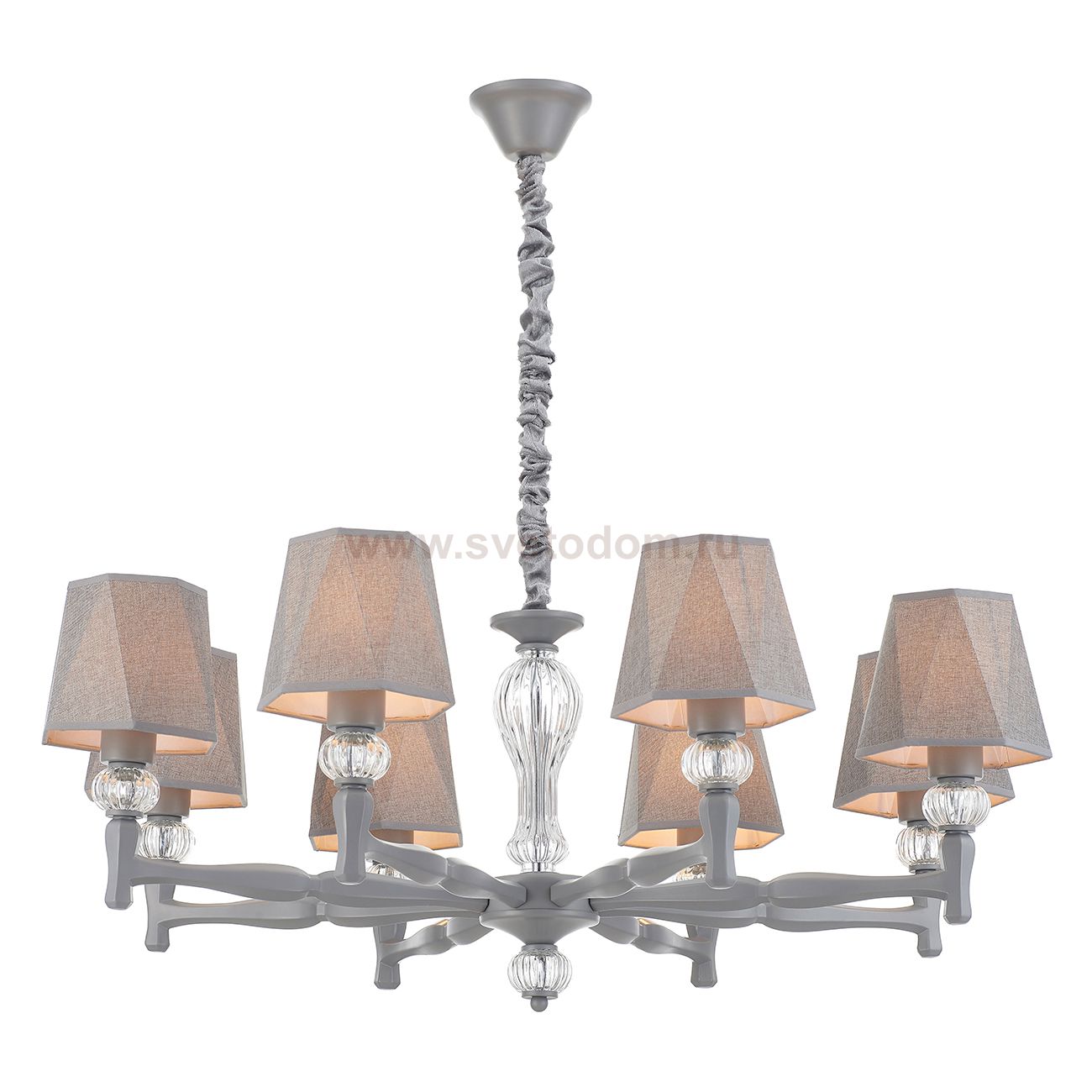 Подвесной светильник Escada 672/8S E27*60W Grey ARCADIA