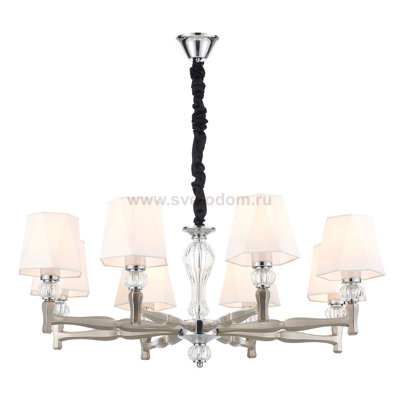 Подвесной светильник Escada 672/8S E27*60W Nickel ARCADIA