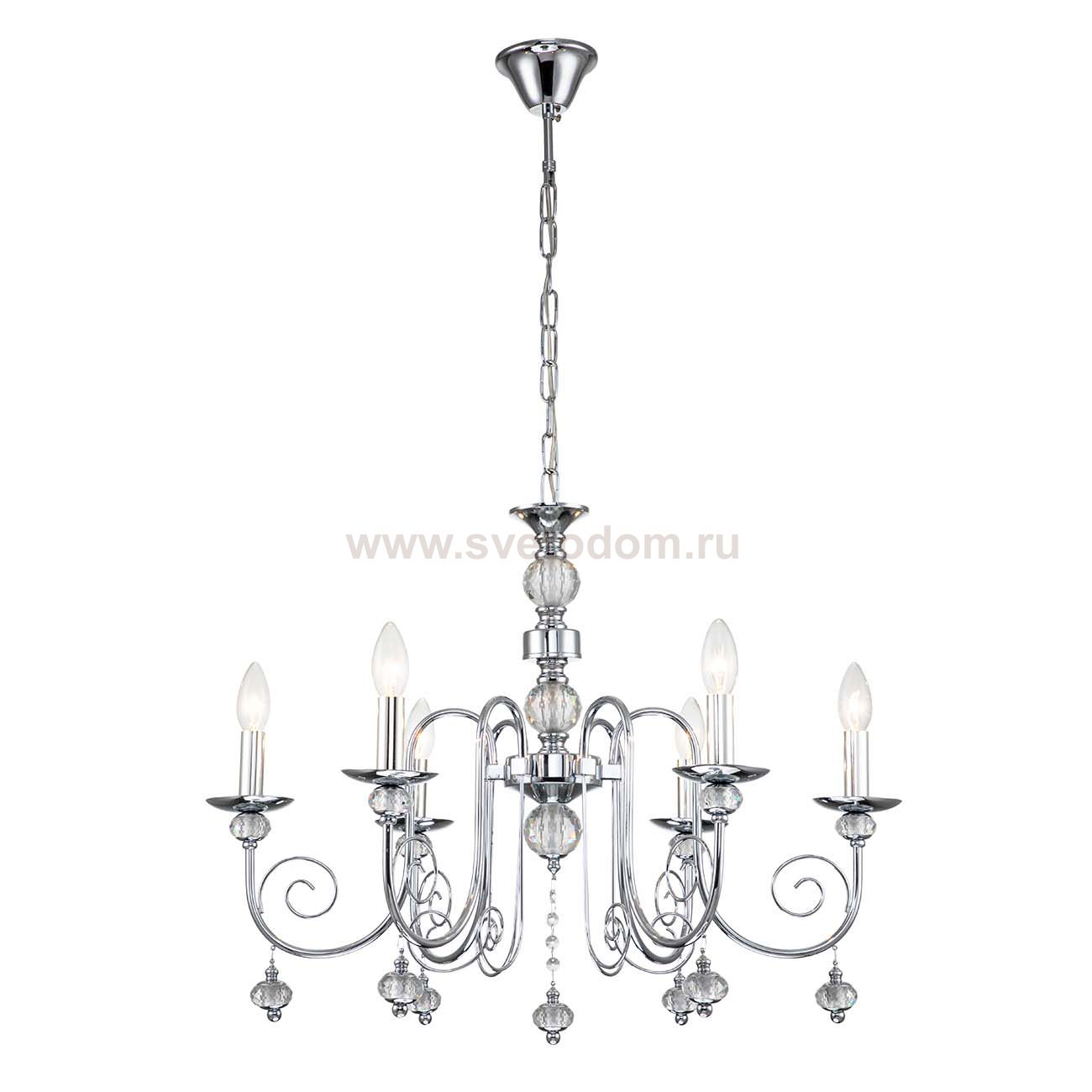 Подвесной светильник Escada 678/6PL E14*40W Chrome SHINE