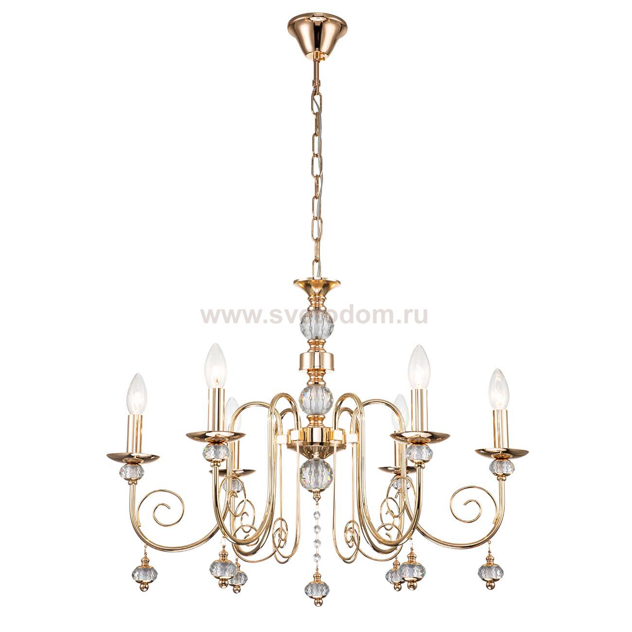 Подвесной светильник Escada 678/6PL E14*40W Gold SHINE