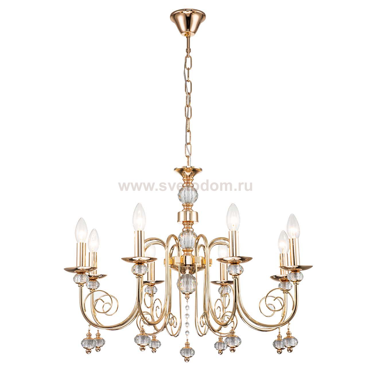 Подвесной светильник Escada 678/8PL E14*40W Gold SHINE
