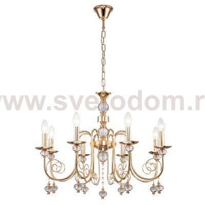 Подвесная хрустальная люстра Escada 678/8PL E14*40W Gold SHINE