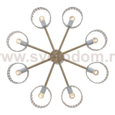 Светильник на штанге Escada 679/8P E27*60W White/Wood