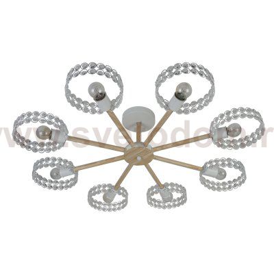 Светильник на штанге Escada 679/8P E27*60W White/Wood