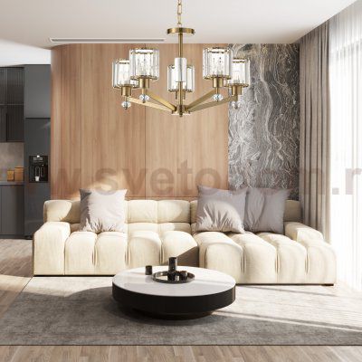 Подвесной светильник Escada 691/5S E27*60W Antique copper ADORN