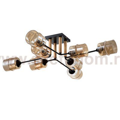 Потолочный светильник Escada 699/8P E27*60W Black MONDRIAN