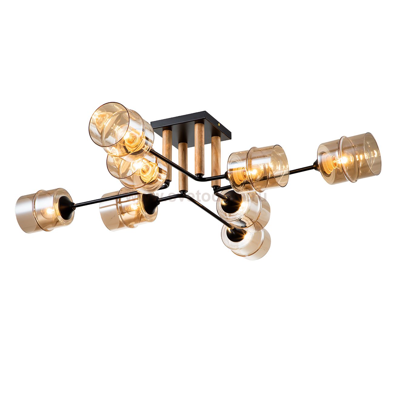 Потолочный светильник Escada 699/8P E27*60W Black MONDRIAN