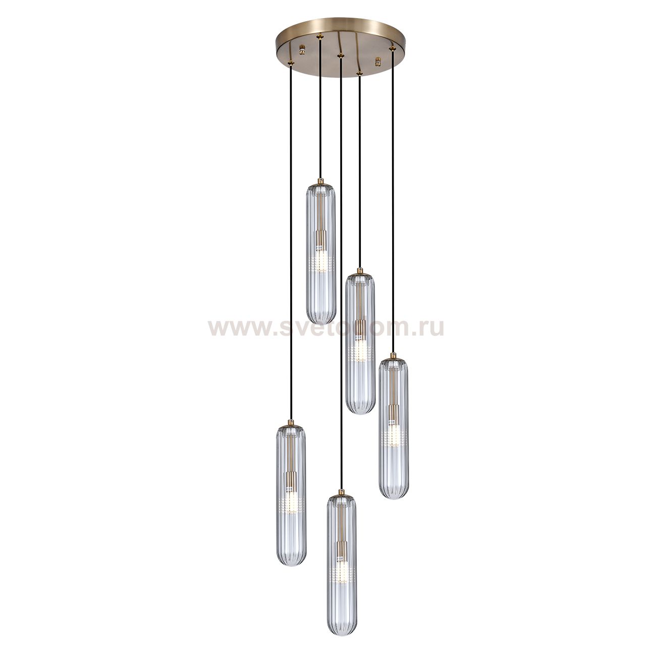 Подвесной светильник 160001/5P G9*5W Brass