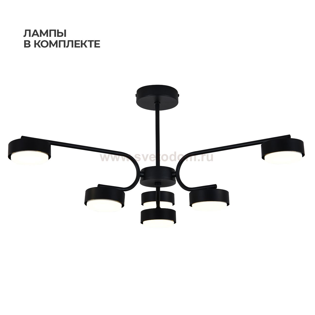 Светильник на штанге 100007/6R GX53*15W Black