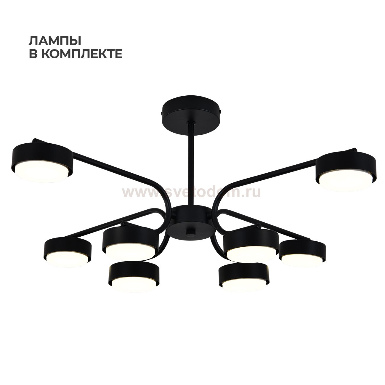 Светильник на штанге 100007/8R GX53*15W Black