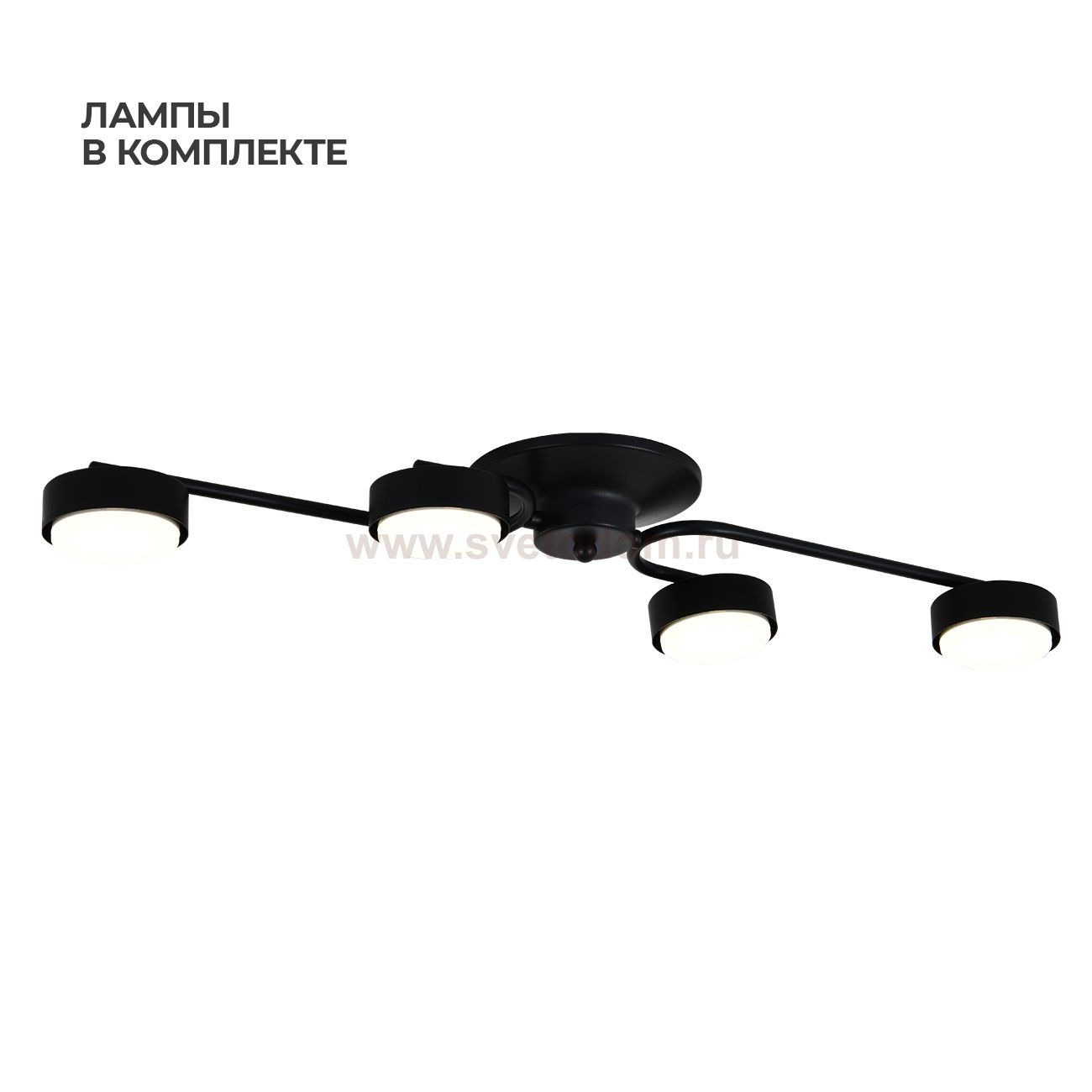 Потолочный светильник 100007/4C GX53*15W Black