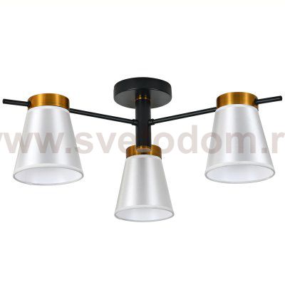 Светильник на штанге 120005/3R E14*40W Black/Gold