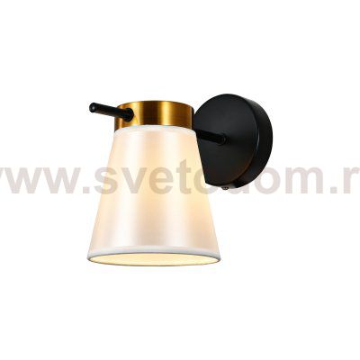Настенный светильник 120005/1W E14*40W Black/Gold