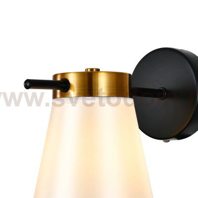 Настенный светильник 120005/1W E14*40W Black/Gold