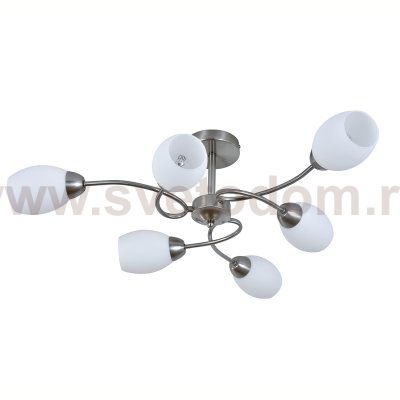 Светильник на штанге 150007/6R E27*60W Satin nickel