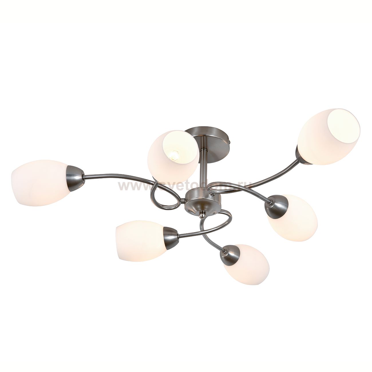 Светильник на штанге 150007/6R E27*60W Satin nickel