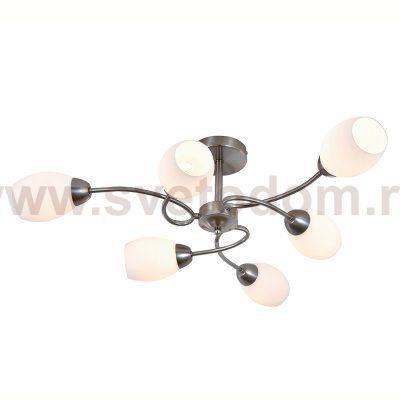 Светильник на штанге 150007/6R E27*60W Satin nickel