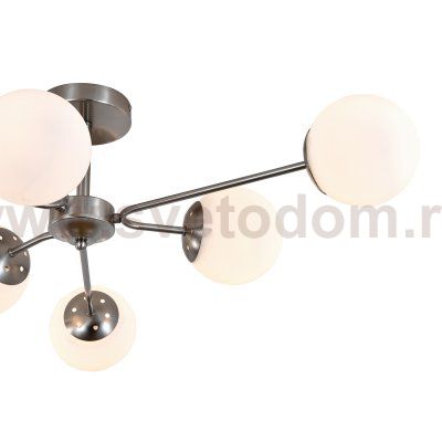 Светильник на штанге 150008/6R E27*60W Satin nickel