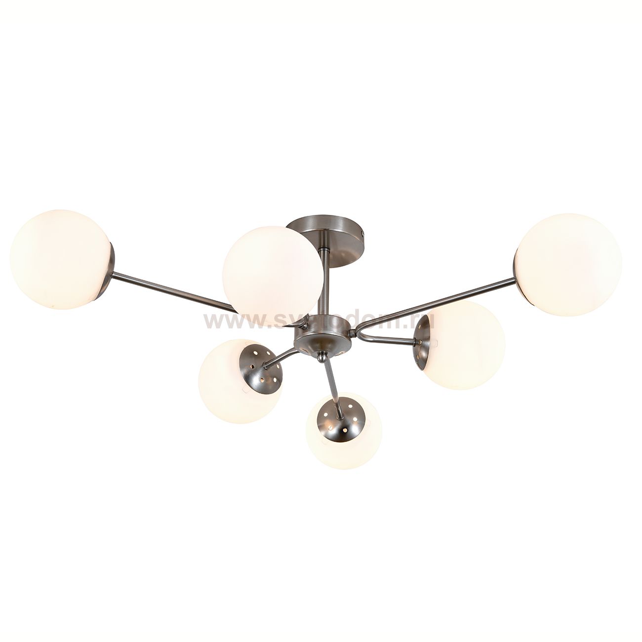 Светильник на штанге 150008/6R E27*60W Satin nickel