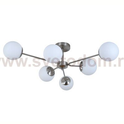 Светильник на штанге 150008/6R E27*60W Satin nickel