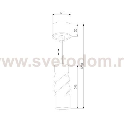 Подвесной LED светильник 50136/1 LED черный