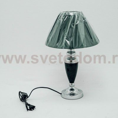 Настольная лампа с зеленым абажуром Eurosvet 008/1T Majorka