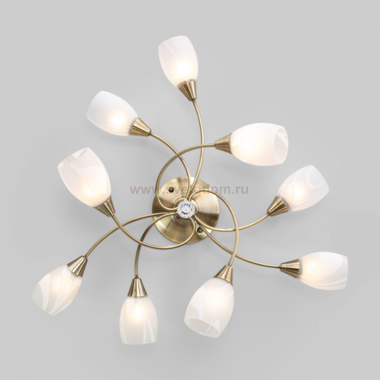 Люстра потолочная Eurosvet 2275/9 античная бронза