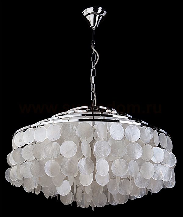 Люстра из ракушек Eurosvet 3535/6 хром