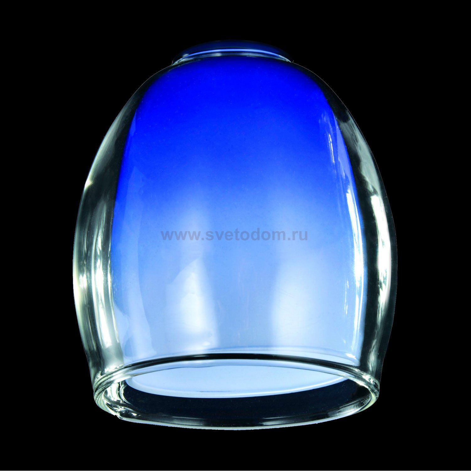 Плафон двойной синий+прозрачный 80*100мм E14 Евро 9808 / 30151 артикул 70435 Конфетти