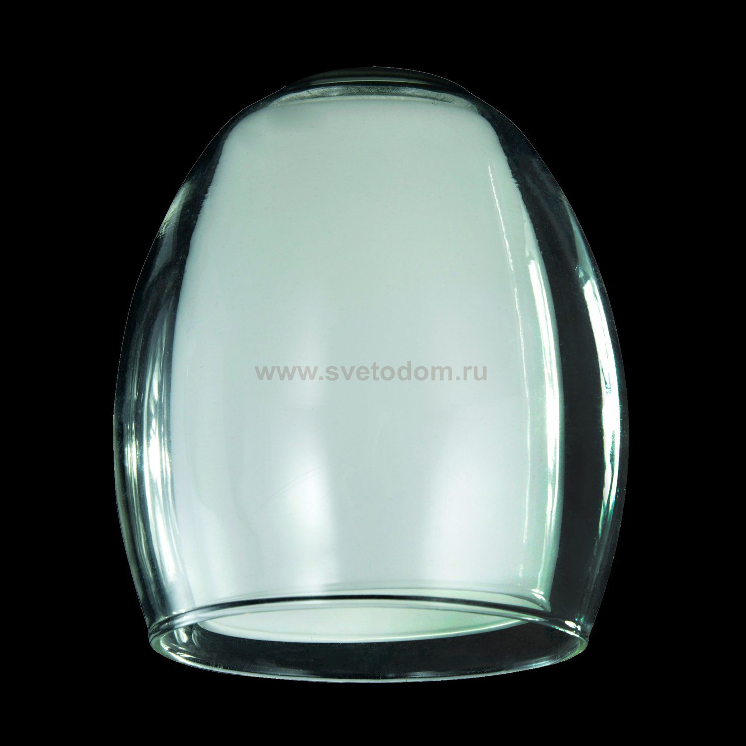 Плафон двойной белый+прозрачный 80*100мм E14 Евро 9808 / 30151 артикул 70437 Конфетти