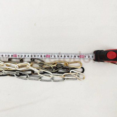 Цепь для люстры хромированная 1 метр + 2 карабина 10300 до 30кг