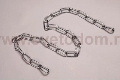 Цепь для люстры хромированная 1 метр + 2 карабина 10300 до 30кг