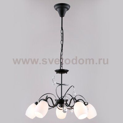 Светильник Eurosvet 60033/5 черный с серебром