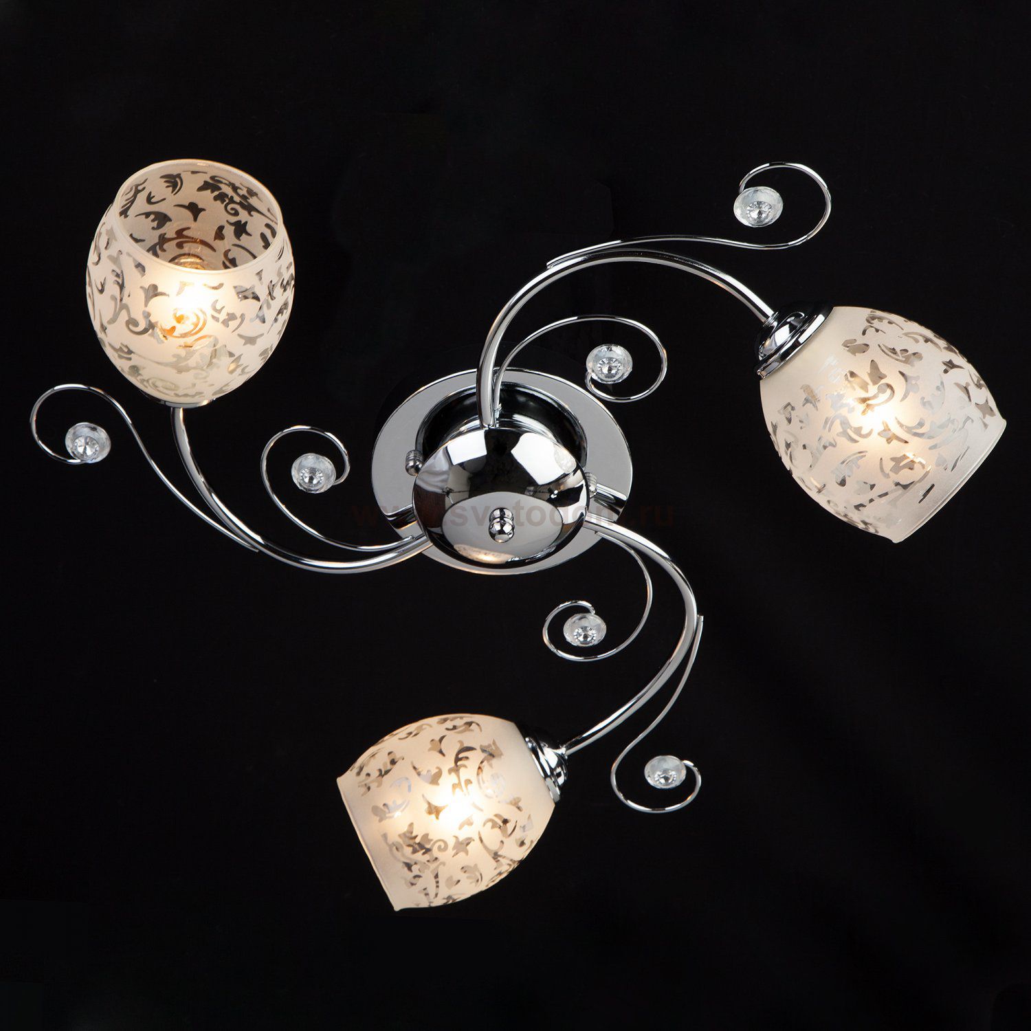 Люстра потолочная Eurosvet 9677/3 Roksana хром