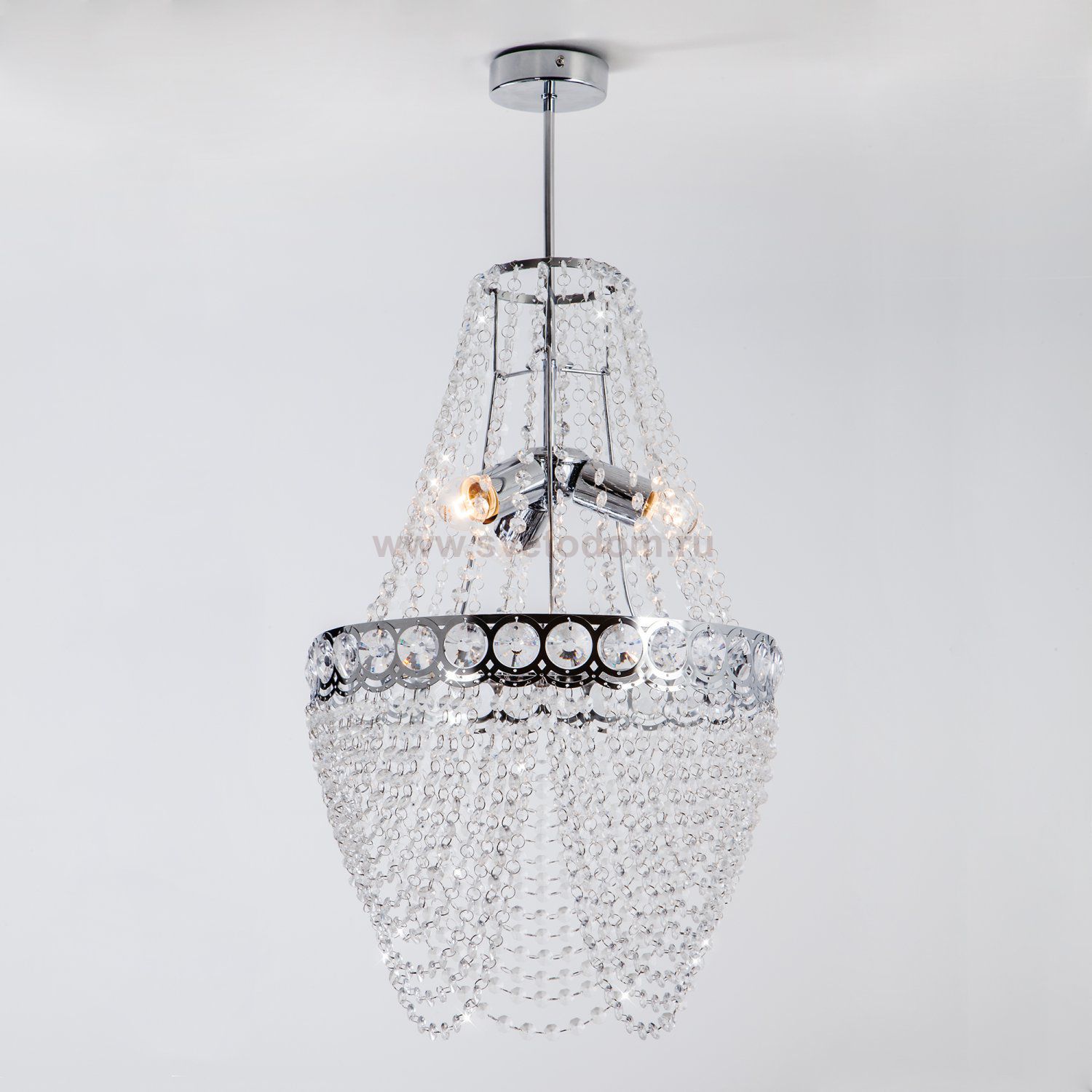 Люстра пластиковая Eurosvet 10206/3 хром