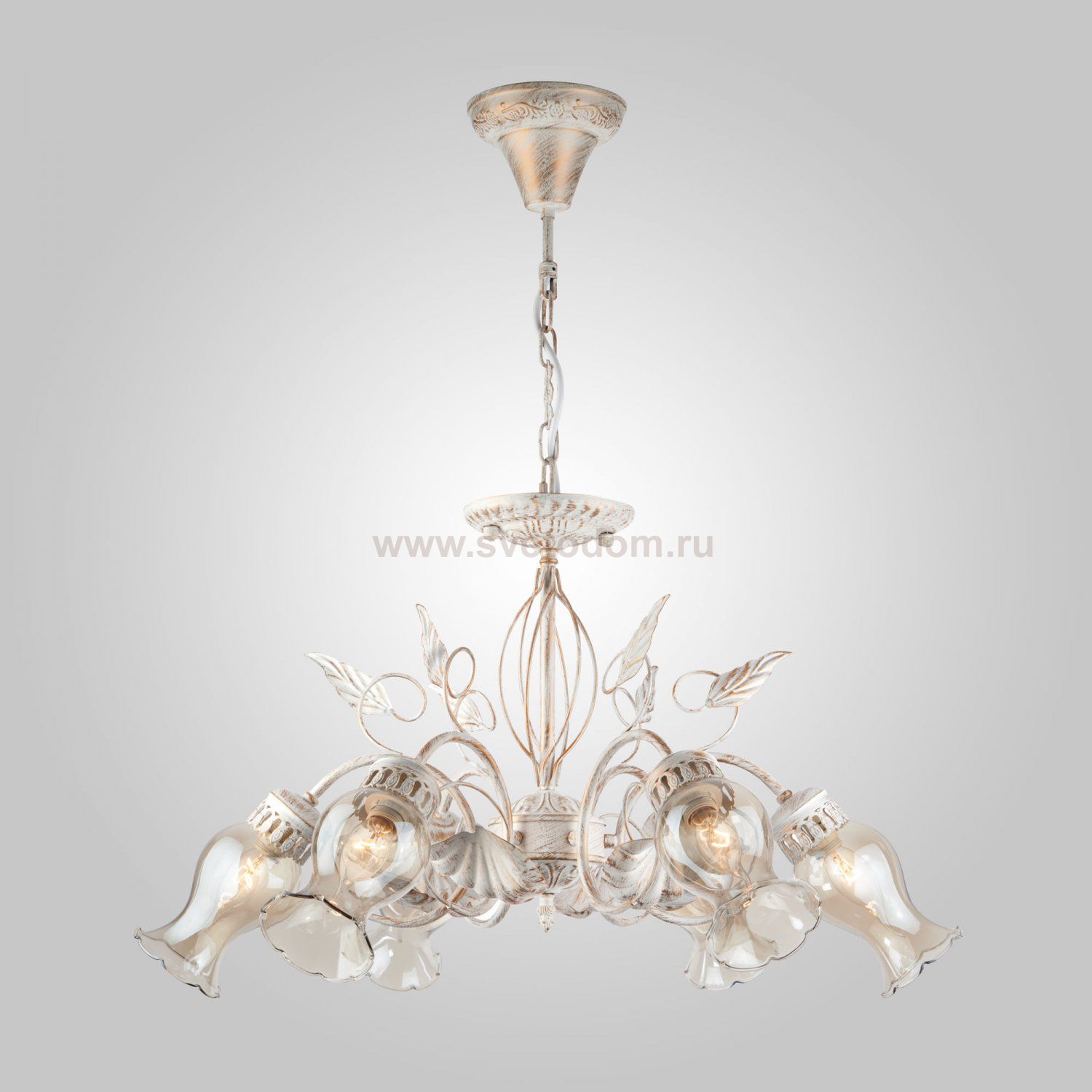 Светильник Eurosvet 60021/6 белый с золотом