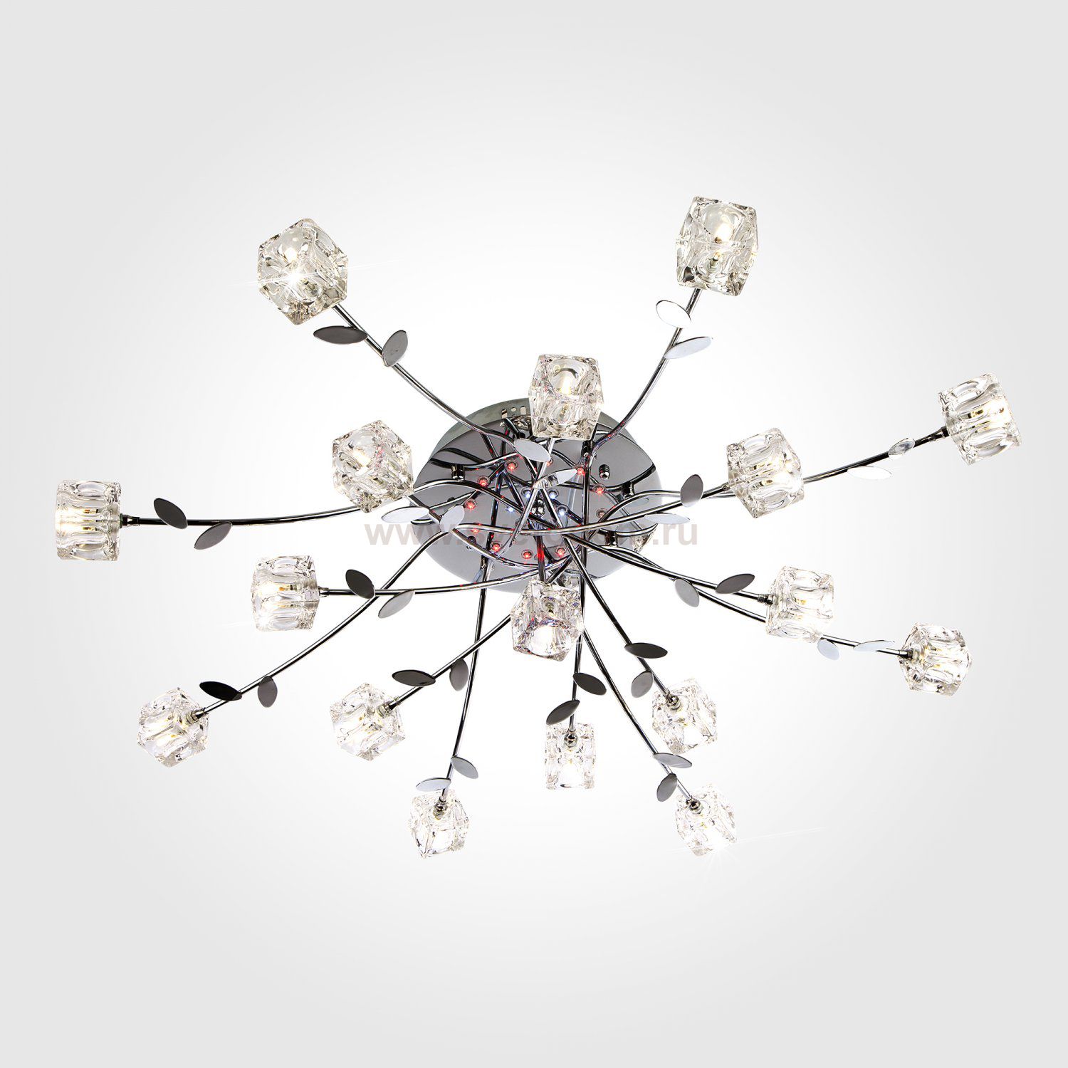 Потолочный светильник Eurosvet 80108/17 хром/синий+красный+фиолетовый