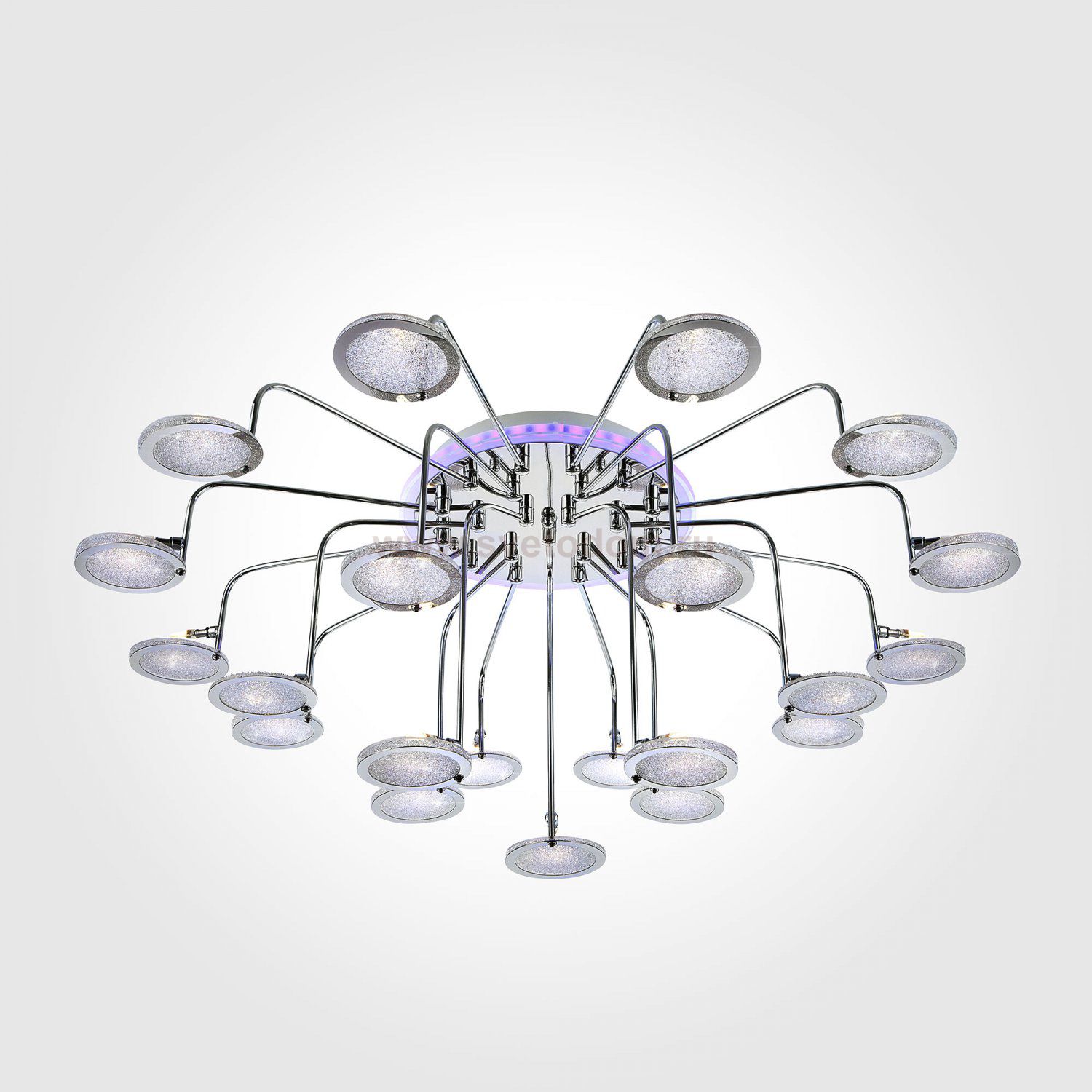 Потолочный светильник Eurosvet 80109/21 хром/синий+фиолетовый