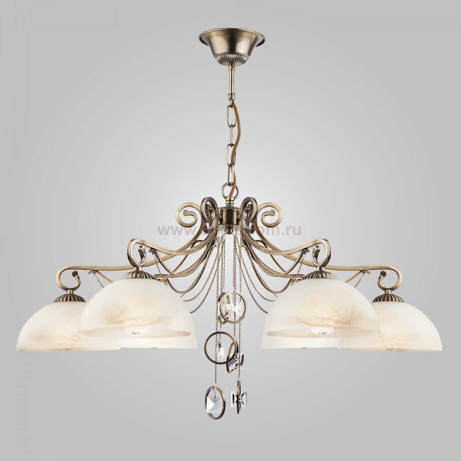 Подвесная люстра Eurosvet 60062/6 античная бронза