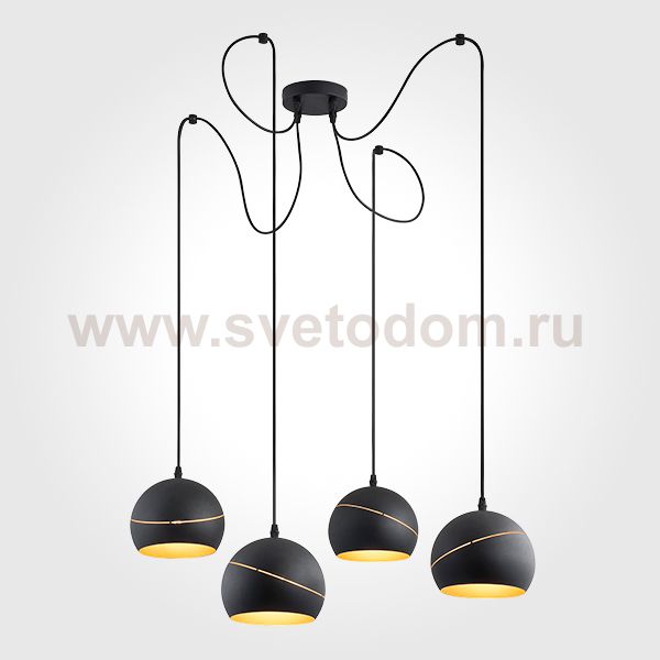 Люстра TK Lighting 2221 Yoda Black Orbit