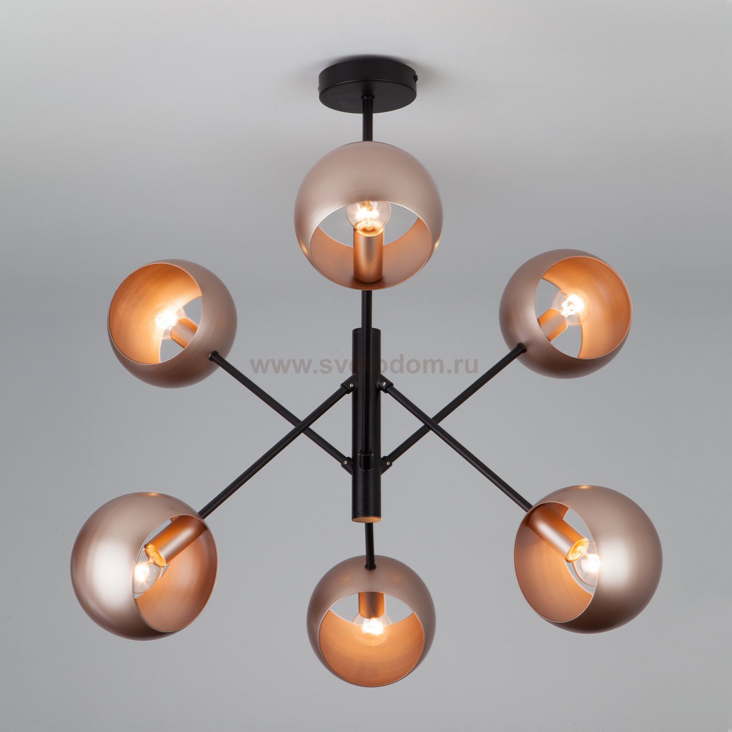 Люстра Eurosvet 70057/6 перламутровое золото