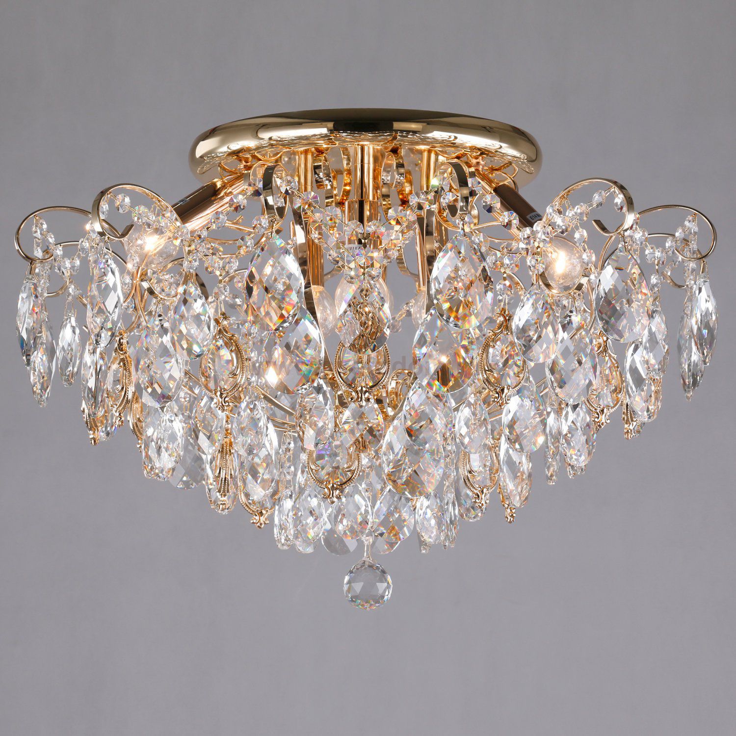 Люстра Eurosvet 10081/6 золото/прозрачный хрусталь Strotskis