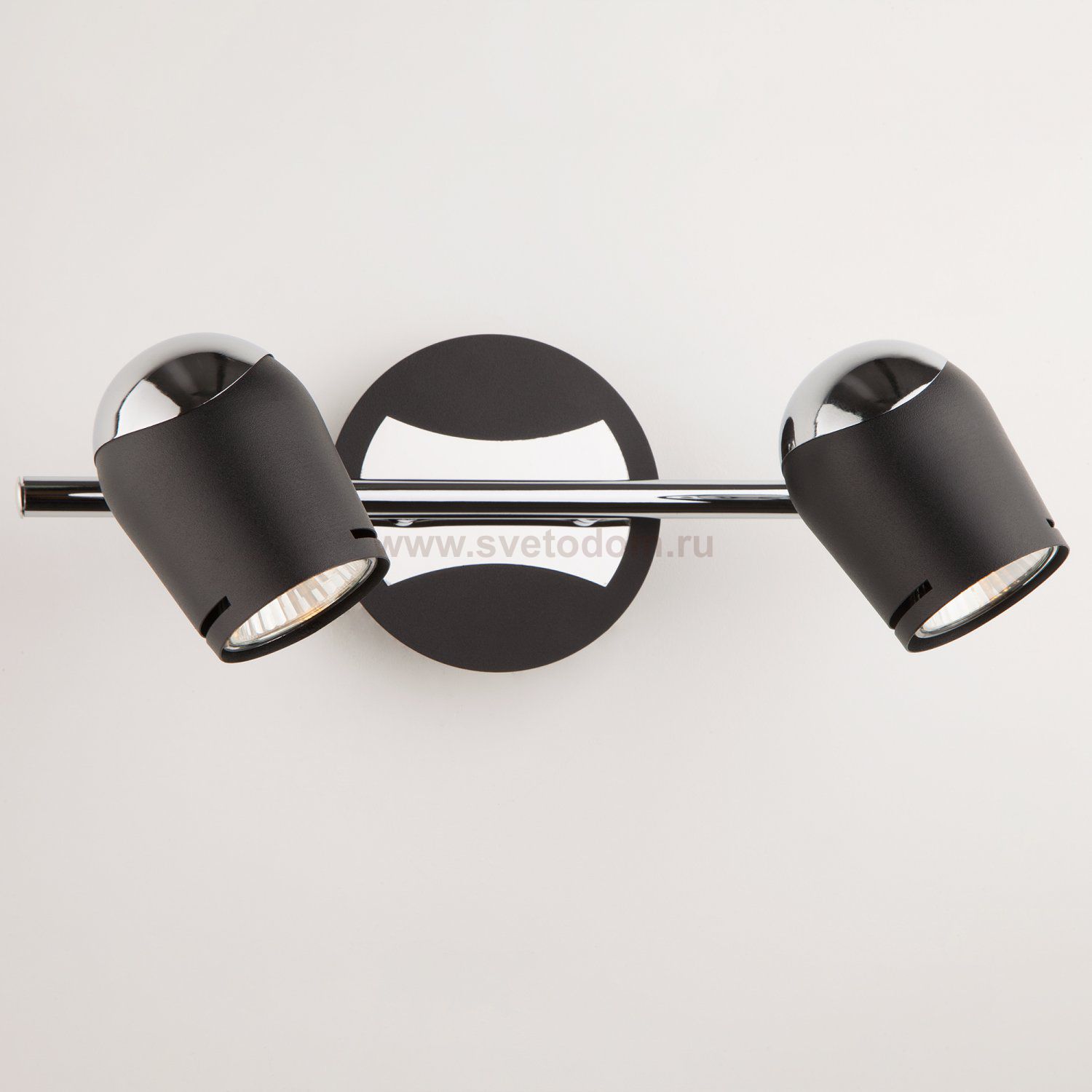 Настенный светильник бра Eurosvet 20057/2 хром/черный