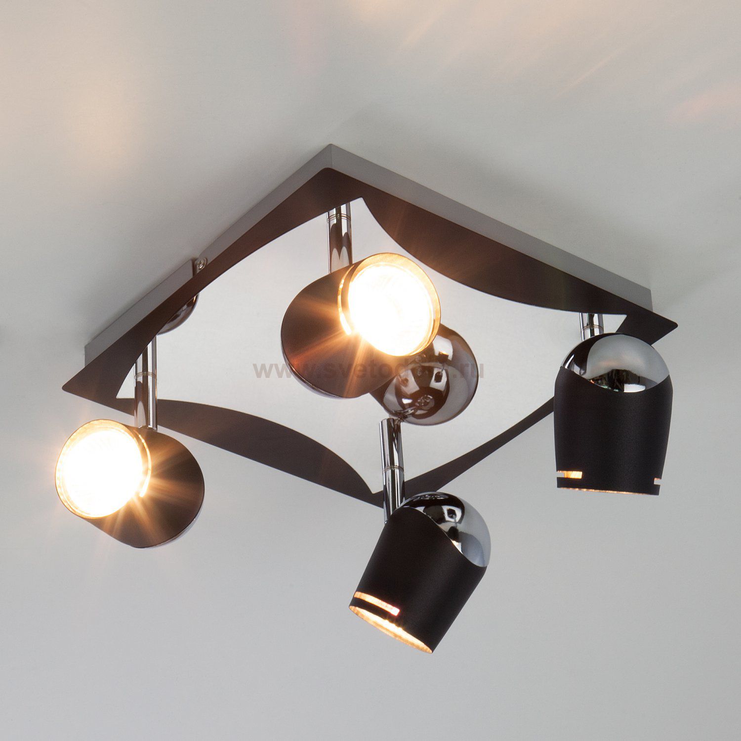 Люстра Eurosvet 20057/4 хром/черный