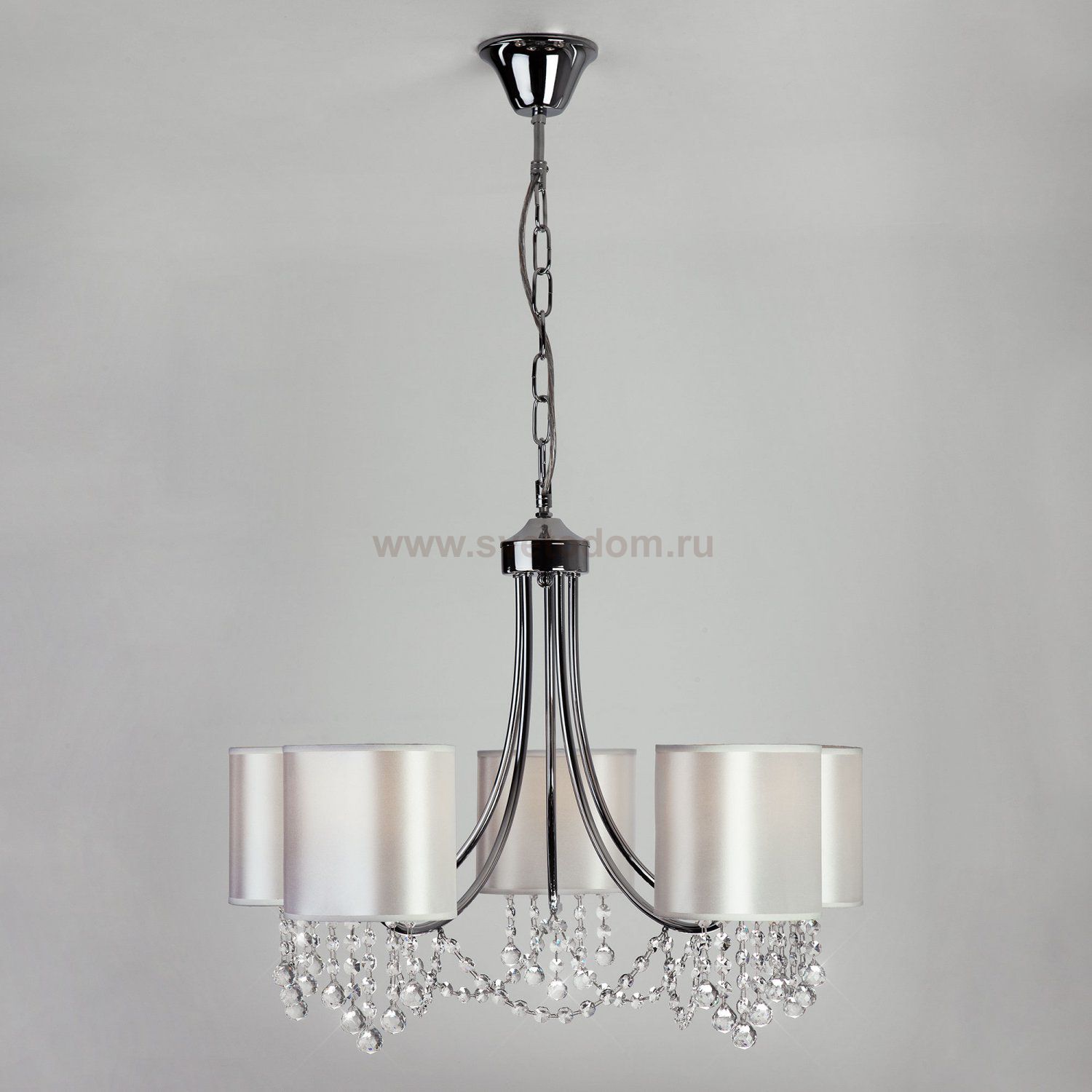 Подвесная люстра Eurosvet 10084/5 хром Strotskis