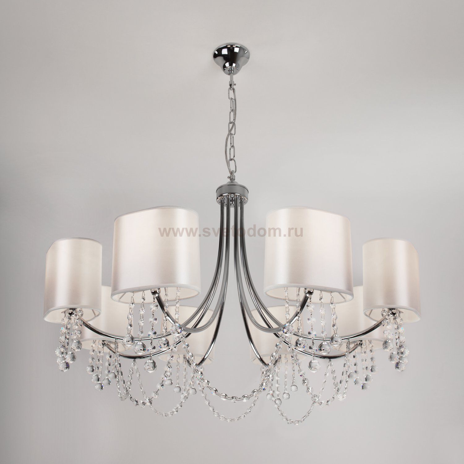 Подвесная люстра Eurosvet 10084/8 хром Strotskis